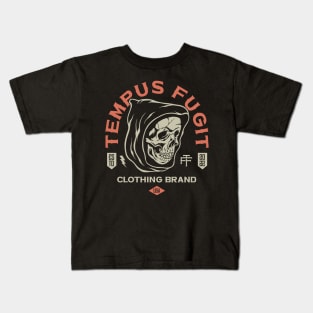 TEMPUS FUGIT - Only Front - Grim Reaper Kids T-Shirt